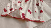 ست سه تیکه تاپ شورتک کبریتی زنانه طرح گیلاس